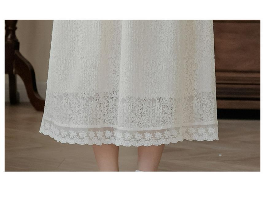 Zen Style Women's New Chinese National Set: Wide Sleeves Top & Lace Skirt.
