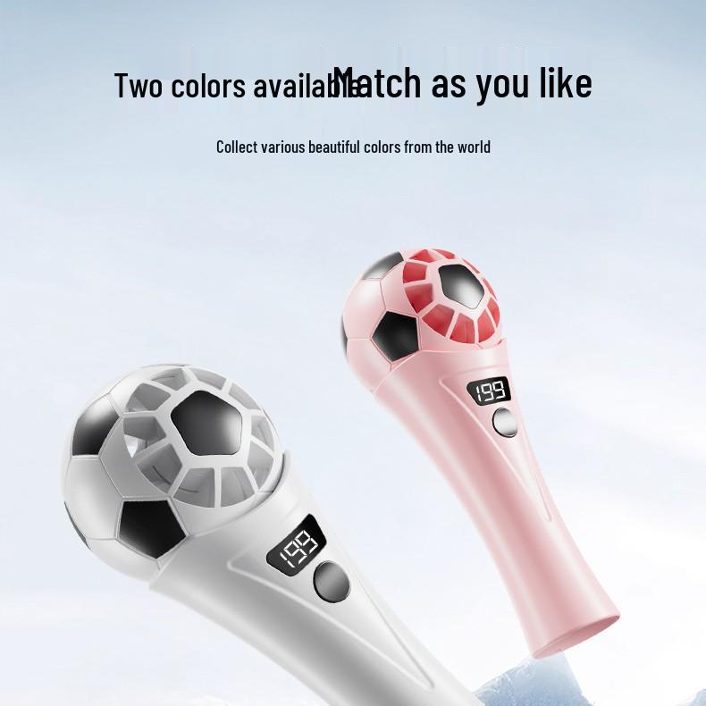 World Cup Portable Digital Mini High-Speed Long-Lasting Handheld Fan