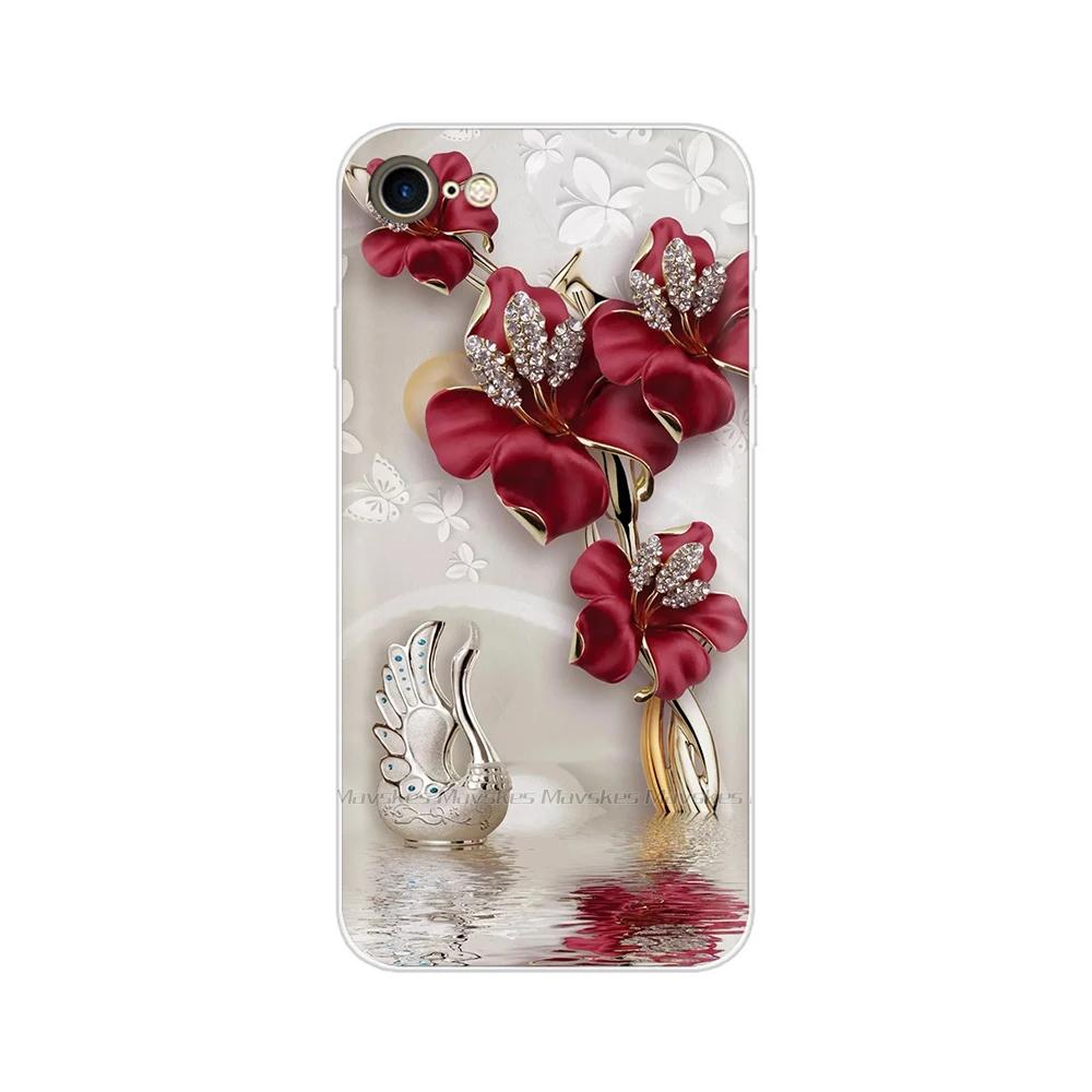 For iPhone SE 2020 Case Fashion Cartoon Soft TPU Back Cover For iPhone SE Clear Silicone Casing Protective Cases For iPhoneSE