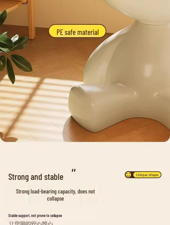 Mini Bear Movable Bedside & Sofa Side Table with Storage Rack