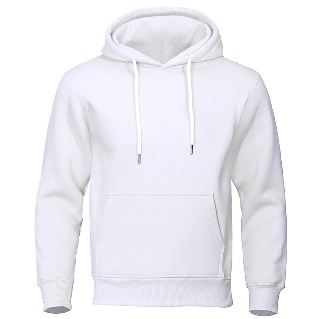 Unifarbene Herren-Hoodies Fleece Warm Herren-Sweatshirt Mode Streetwear Lässige Herren Locker Atmungsaktive Pullover Marken-Hoodie