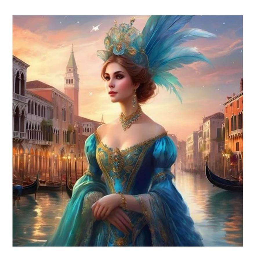 

Венеціанська маска Дівчина Алмазний живопис 5d повний квадрат Кругла алмазна вишивка Жінка Пейзаж Мозаїка Набори для вишивки хрестом Домашній декор square 50x50cm білий