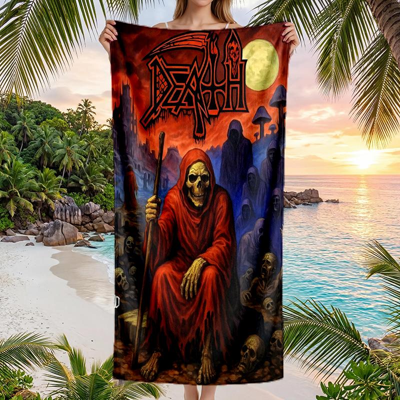 Death Fashion Beach Towel: Ideal for Summer Adventures Soft, absorbent and quick drying suitable for swimming and bathing