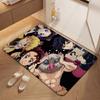 Demon Slayer Character Collection Indoor Rug Thick Nonslip Carpet For Study Reading Area Home Decor Halloween Gift