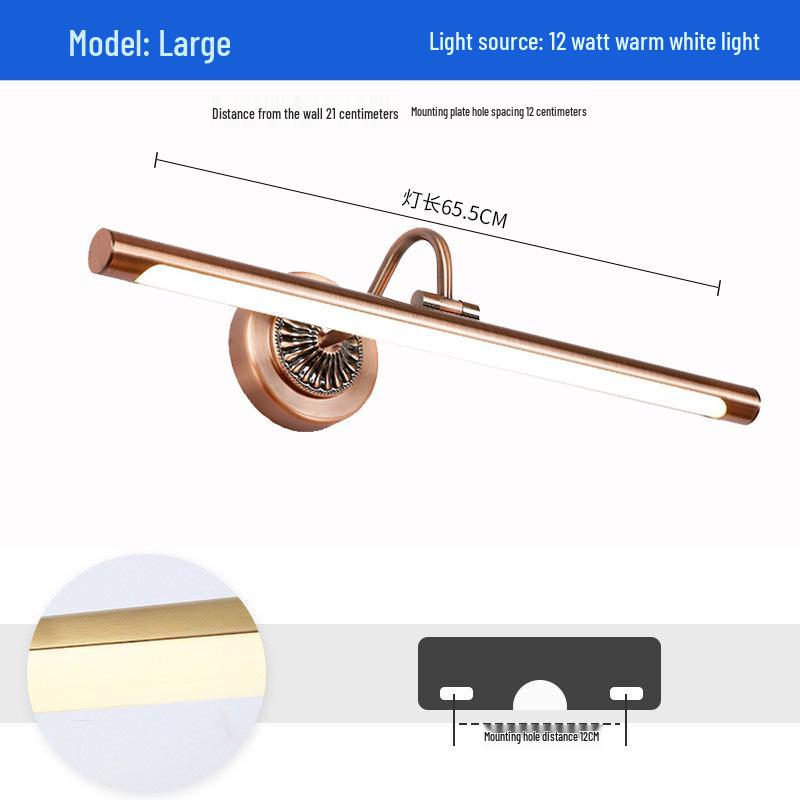 Sleek LED Mirror Cabinet Wall Light for Bathroom, Bedroom, or Dressing Table