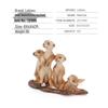 Children's Solid Meerkat and Raccoon Desktop Figurine Set