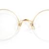 Very Good Cartier Glasses Trinity Half-Rim Round Frame Gold Used