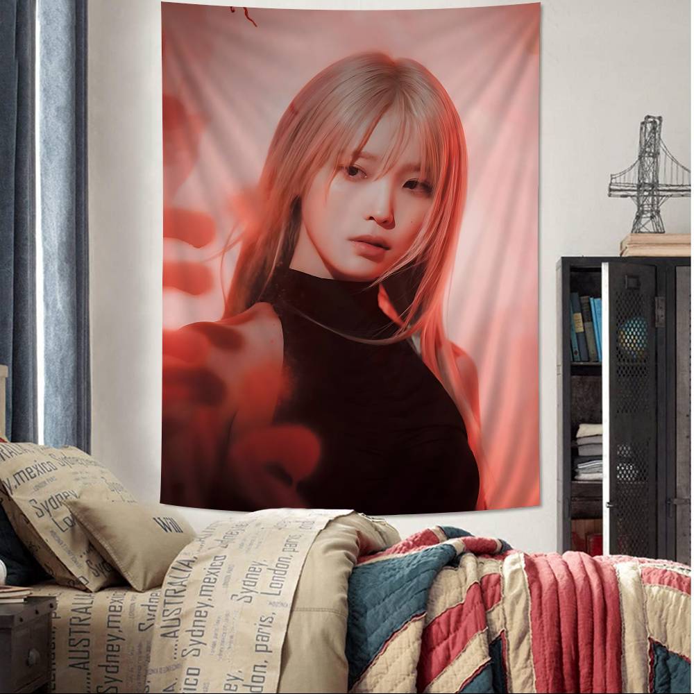 Classic Famous Kpop Singer IU Hanging Bohemian Tapestry Japanese Wall Tapestry Anime Kawaii Room Decor