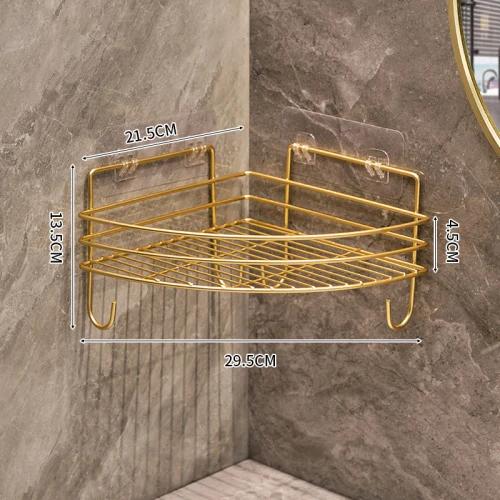 Bathroom storage rack Triangle storage rack Shower corner wash basin wall mounted skincare product storage rack household items