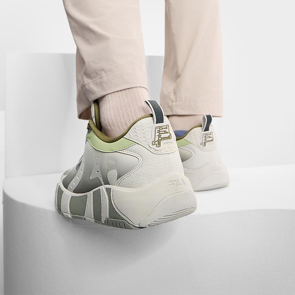 New FILA MELT Low Top Skateboard Shoes Men's Gray Green F12M431201FMN