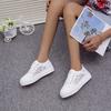 Flat bottom breathable low top canvas shoes women's lace mesh lace-up single shoes