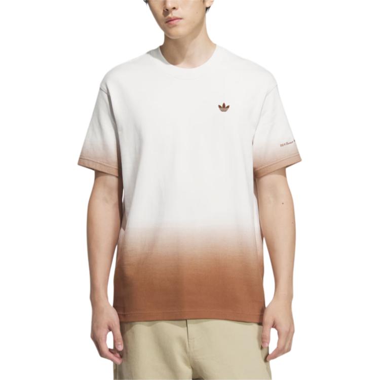 Adidas Originální Valentýnské logo Tričko s kulatým výstřihem, volného střihu a krátkým rukávem Pánská trička Bílé KB1921