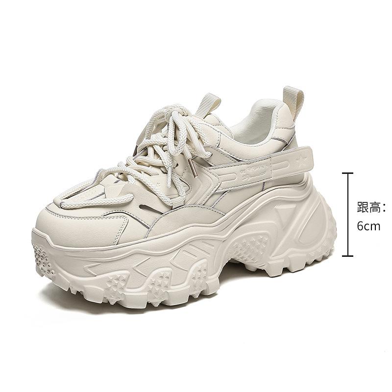 New platform dad shoes women's versatile casual shoes women's shoes heightened lightweight versatile non-slip sports breathable shoes children
