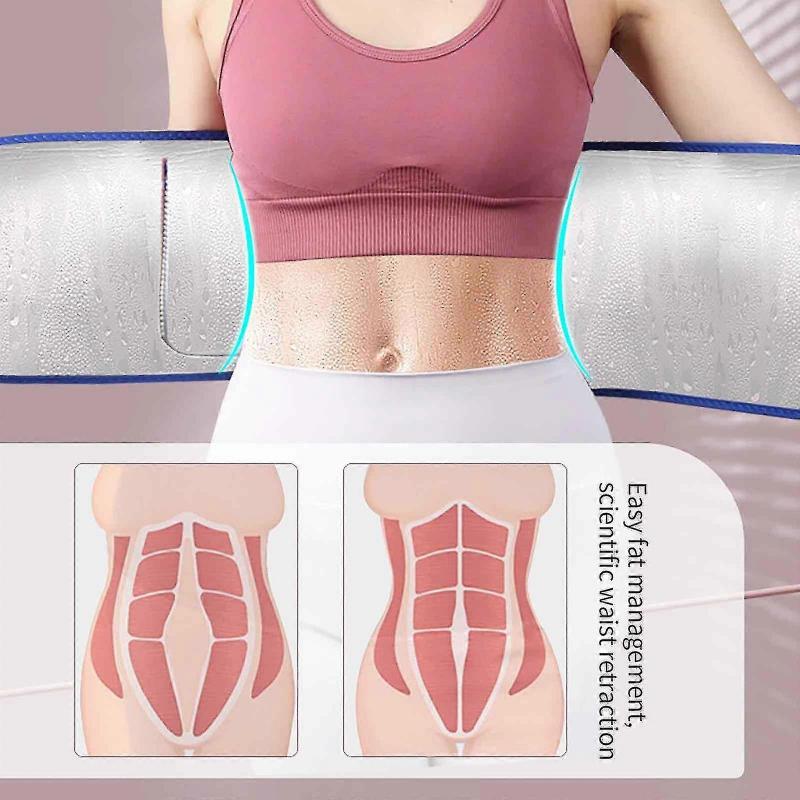 Adjustable Fitness Belt Sweat-absorbent Breathable Sports Sweat Belt Body Shaping Fat Burning Waist (yellow, S)