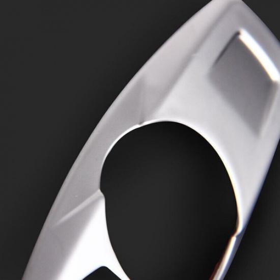 Rear Reading Lamp Switch Cover Trim 1PCS For Ford Edge 2015-18- Matte Silver