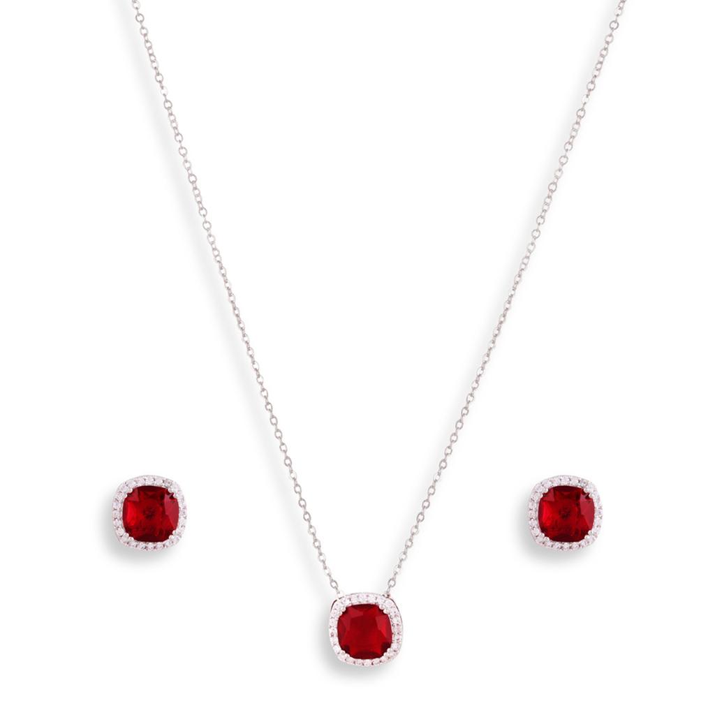 Abdesigns Diamond Pendant Set, Silver Plated Indian Pendant Set,Pendant Set, Synthetic Lab Grown Diamond Pendant Chain