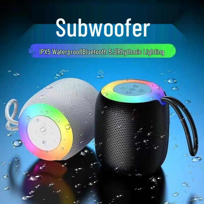 SH Portable Bluetooth Subwoofer Speaker: Outdoor & Indoor Mini Speaker with Large Volume for Car, Home, or Desktop