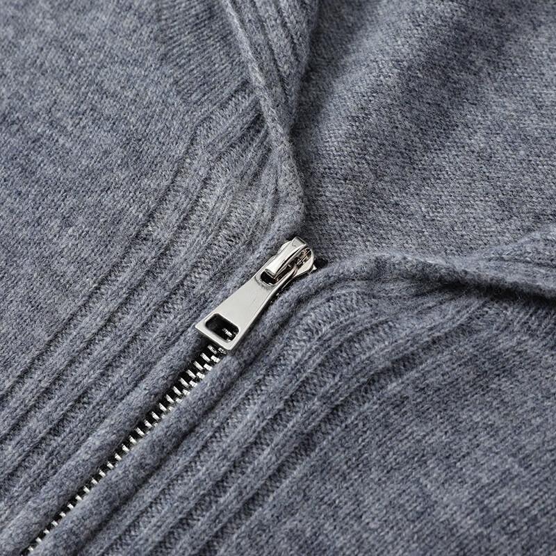 Xiangying Women's Hooded Full-Zip Knit Cardigan