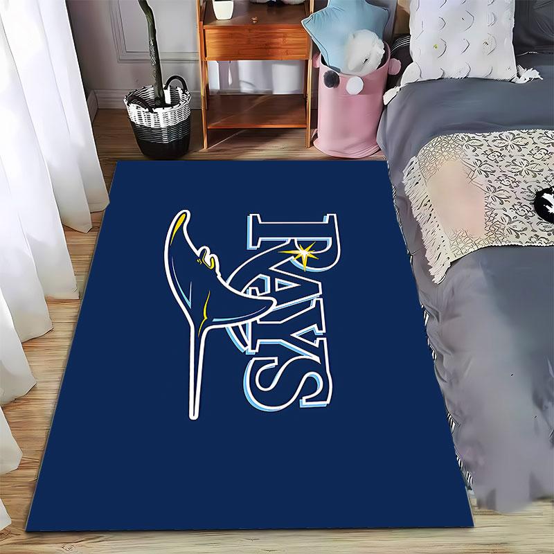 Blue Rays Logo Carpet Design suitable as a non-slip mat for the living room or bedroom sofa