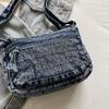 Women's Crossbody Bag Denim Bag Commuter Solid Color Shoulder Crossbody Bag