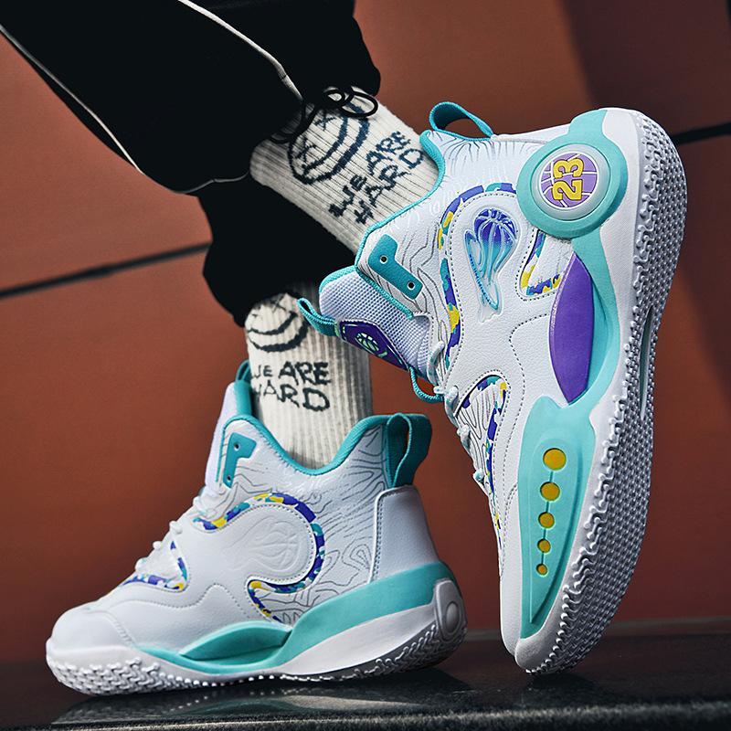 Schuhe Herren Übergröße Neu Herbst Sport Eltern-Kind Kampf Basketballschuhe für Training Basketball