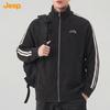JEEP Men's Stand-Collar Zip-Up Sports Jacket