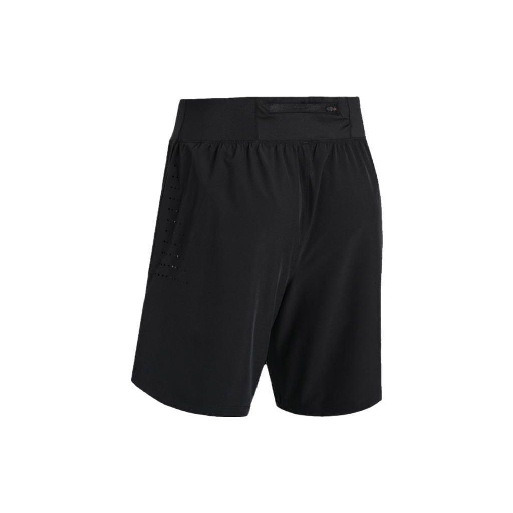 Under Armour Solid Color Elastic Waist 7-Inch Shorts Men Bottoms Black 1377484-001
