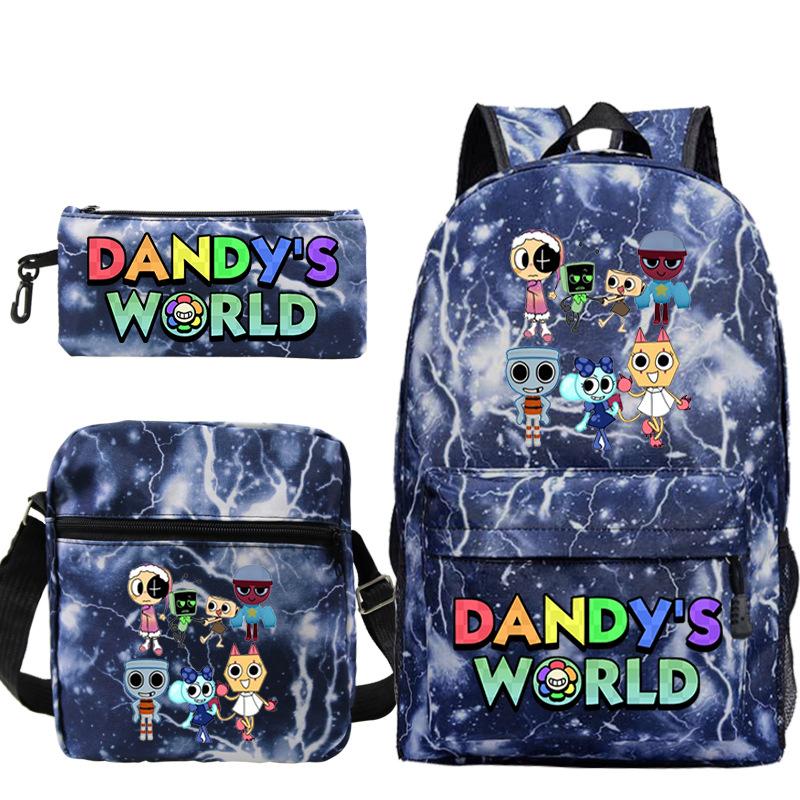 New Dandy's World Game Merchandise Cartoon Print Children's Backpack Cross-border Large-capacity Student Schoolbag