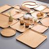 Kitchen Square Bamboo Serving Tray Tableware Tray Long Lasting Durability