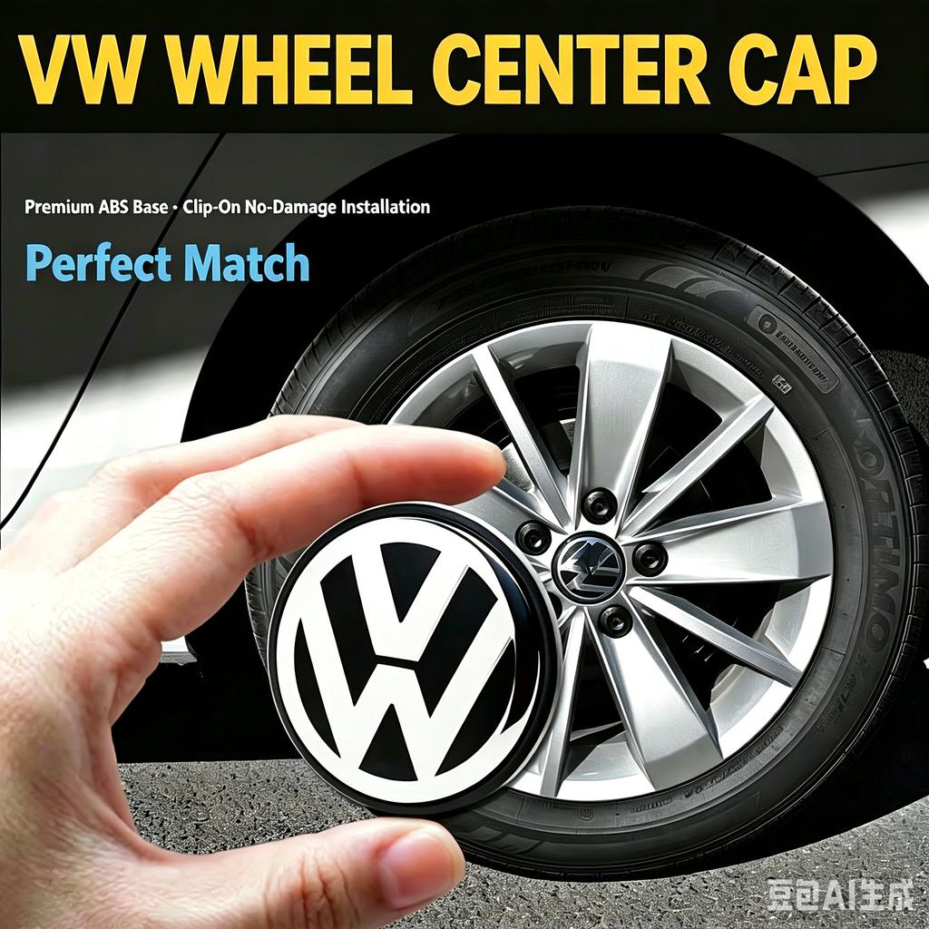 2026 Hot GT 4pcs Set Car Wheel Center Caps 55mm-76mm Hubcap Covers for VW Volkswagen Jetta MK5 Golf Passat - Styling Wheel Center Caps