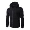 Men's Hoodie Solid Color Basic Hooded Jacket Cardigan Sweatshirt Spring Autumn Casual Men Streetwear Tracksuit Male