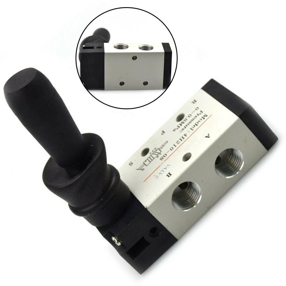 Hand Air Valve Pull Pneumatic 4H210-08 5 Port 2 Position 1/4In 1/4Inches
