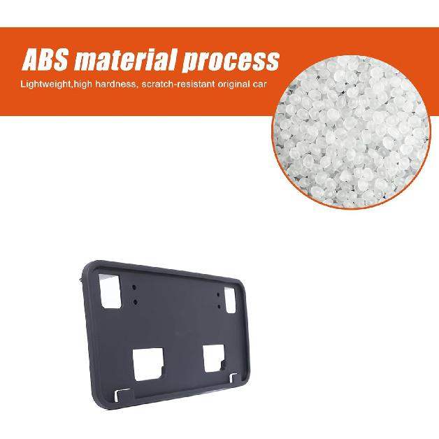 Front Bumper License Plate Frame Bracket ABS Tag Holder Compatible with Ford Ranger 2008-2011 Replacement for FO1068135 / 8L5Z17A385A