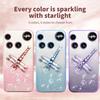 For Nothing Phone (3) 5G Case Dragonfly Kickstand TPU Flowers Glitter Phone Cover
