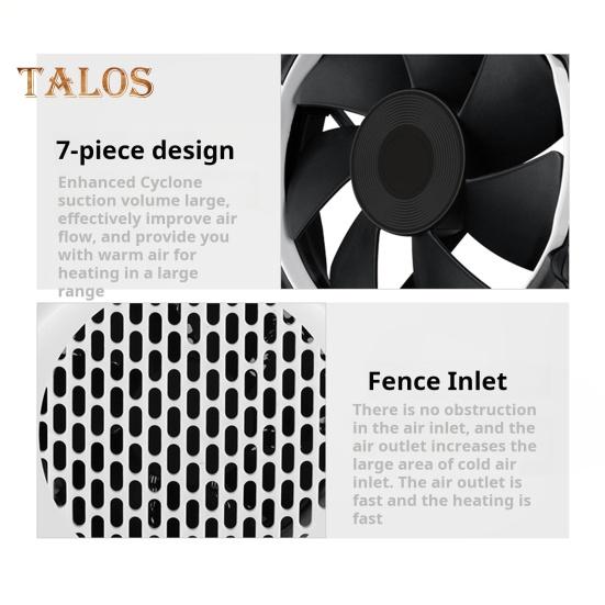 Home Small Space Heater Quick Heating Temperature Adjustable Quiet Operation Cold Weather Warming Machine Room Heater