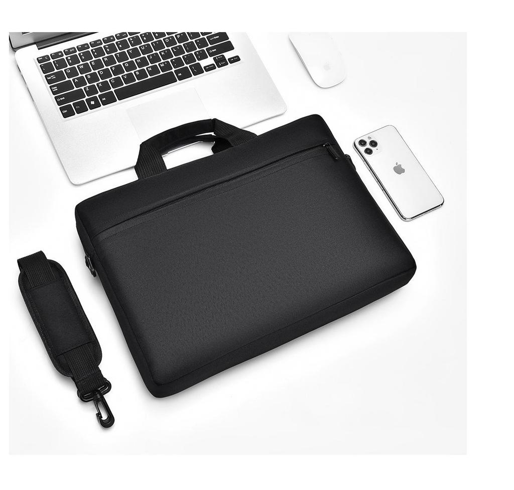 Unisex Cross-Border Laptop Bag: Thick, Large Capacity Shoulder Bag for Apple, Huawei, Lenovo