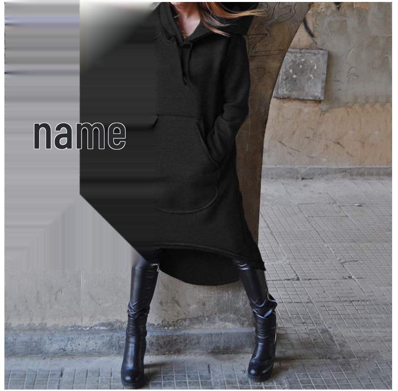 Women's Irregular Long Fleece Hooded Jacket - Available in 4 Colors & 8 Sizes (2023)
