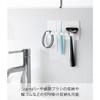 [Yamazaki] Silicone Suction Cup Toothbrush Holder, 5-Piece, White, 5.1 x 0.9 x 2.4 inches, Tower, Floating Storage, Toothbrush Stand, 10298