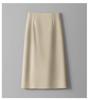 2025 Women's High Waist Slimming Midi Skirt - Spring/Autumn Bodycon with Slit