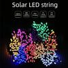 Solar Powered LED String Lights, Colorful Courtyard Decorative Lights, Outdoor Lighting, Waterproof String Lights