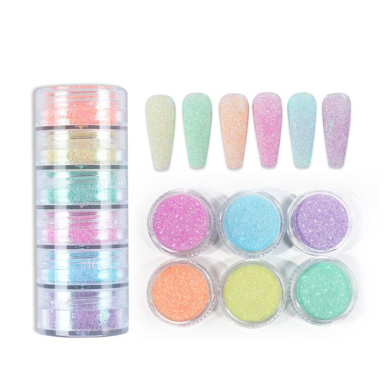 Connected Bottled Sparkling Colored Wool Powder Nail Shining Sweater Powder Sugar Powder Autumn/Winter Nail Shining Powder