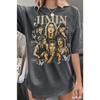 BTS Park Jimin T-Shirt Arirang Welttournee Konzert T-Shirt Herren Damen Oversized Y2k Streetwear Kurzarm Bequem Damen Herren Kleidung