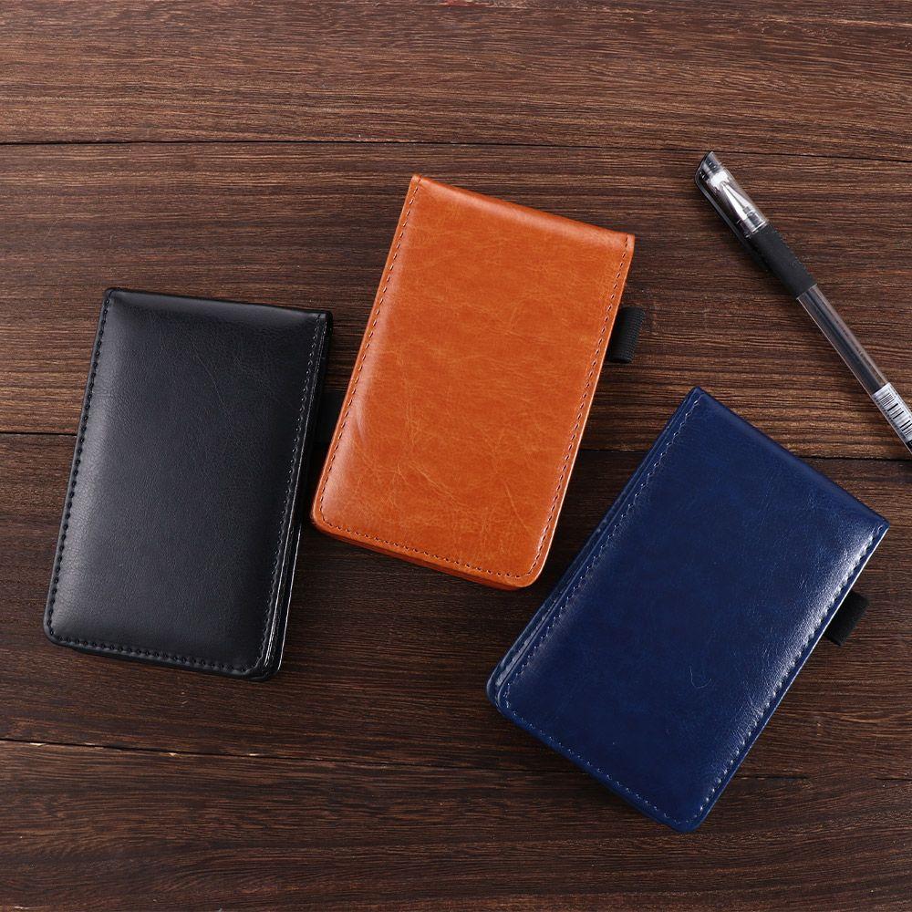 Office School Supplies Small Leather Cover Retro Diary Mini Notepad A7 Notebook Business Memos Pocket Planner