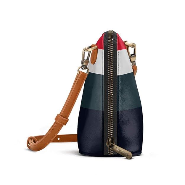 Trapeze Sling Crossbody Bag for Girls and Women | Made with Durable Vegan Leather Material | Carefully Handcrafted | Zip Closure