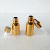 Gold Plating Essential Oil Bottle Dropper Empty Bottle 5-100ml Cosmetic Glass Blending Storage Bottle