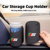 Leather Car Water Cup Holder Mobile Phone Holder Door Armrest Beverage Holder Bag Chair Back Multifunctional Box For Jaguar XF PP21