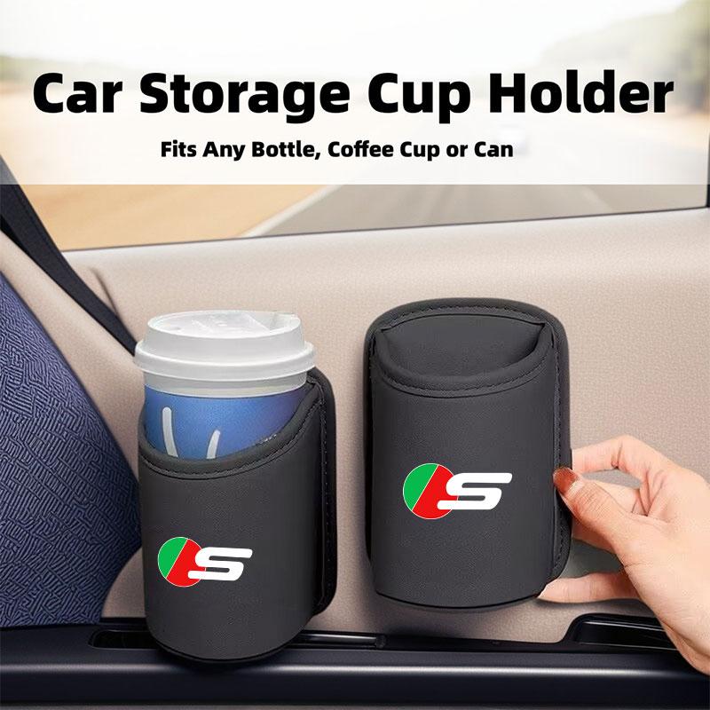 Leather Car Water Cup Holder Mobile Phone Holder Door Armrest Beverage Holder Bag Chair Back Multifunctional Box For Jaguar XF PP21