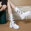 Gothic Women's Boots Fashion Punk Motorcycle Boots 2026 Autumn Winter Women Non-slip Boots Platform Heel Ladies Shoe Botas Mujer