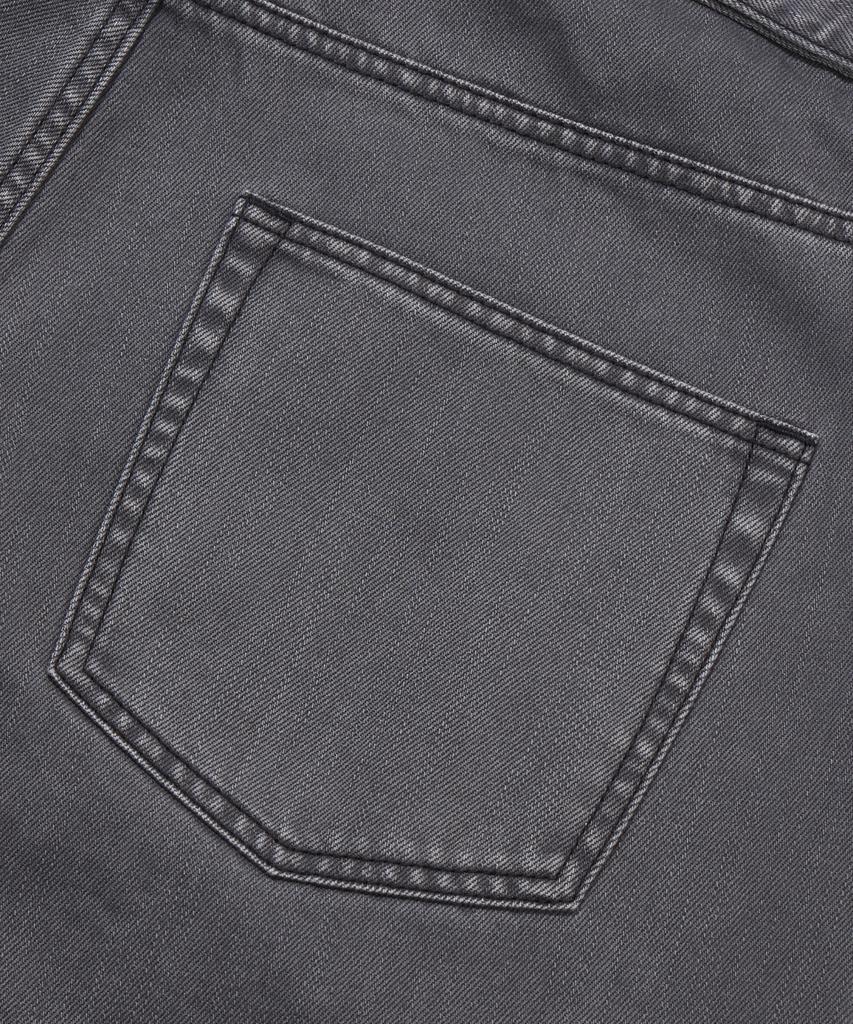 AGOD Belted Incision Cotton Bermuda Pants [Charcoal]