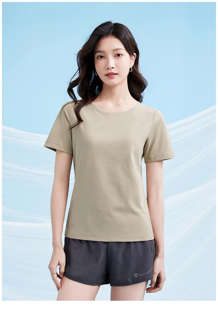 Sports t-shirt women summer yoga fitness running women short sleeved loose round neck short sleeved JS